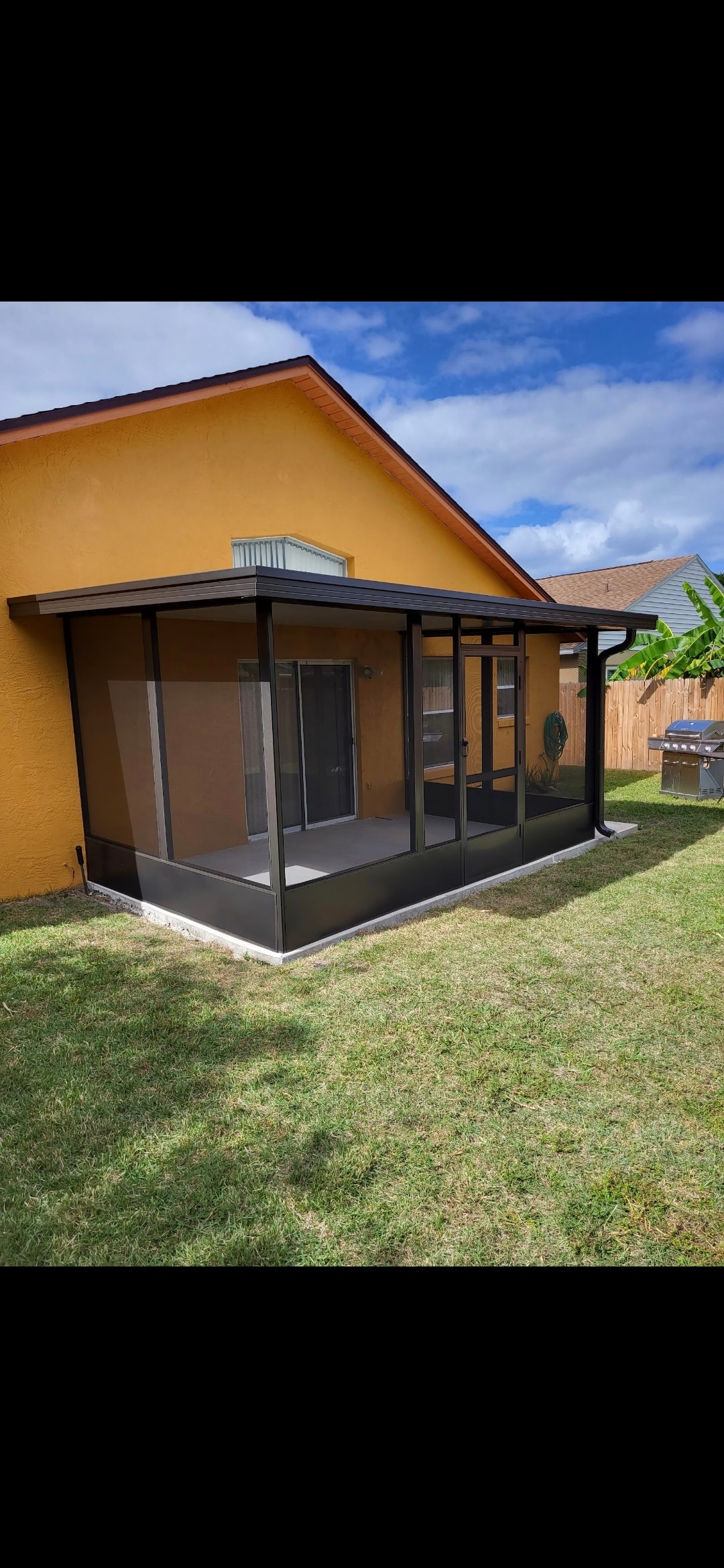 Screen enclosure installation project